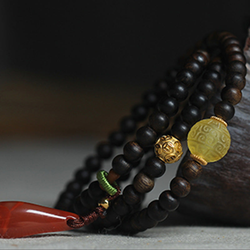 Balance Adlerholz Mala Armband | 5mm Meditationsperlen