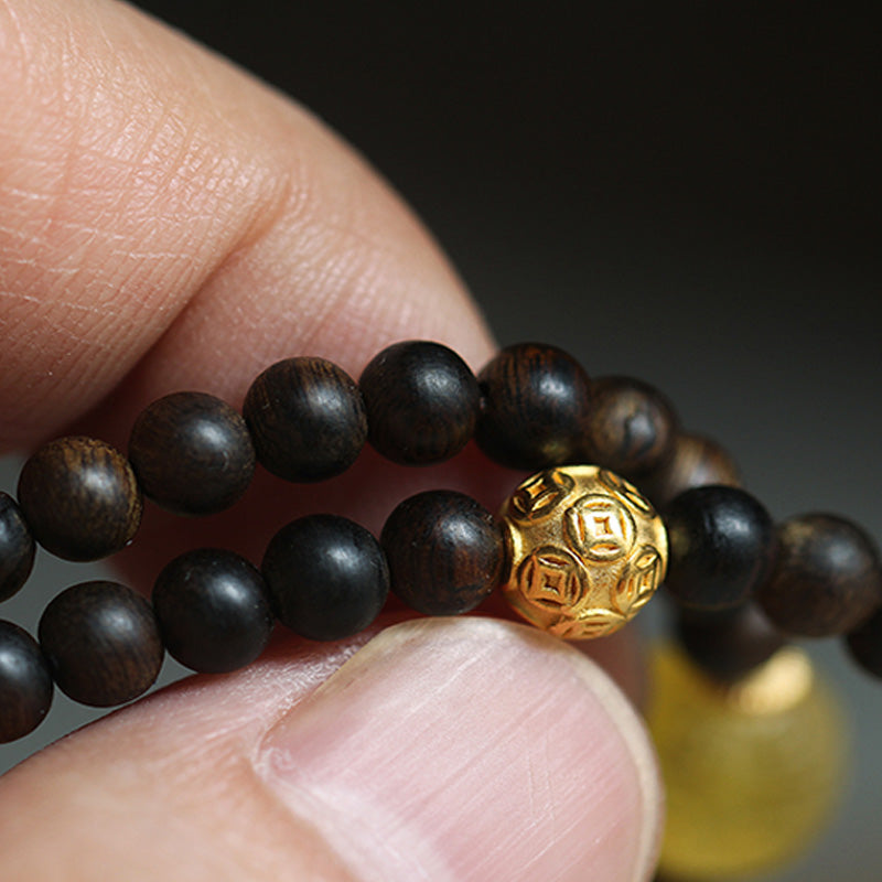 Balance Adlerholz Mala Armband | 5mm Meditationsperlen