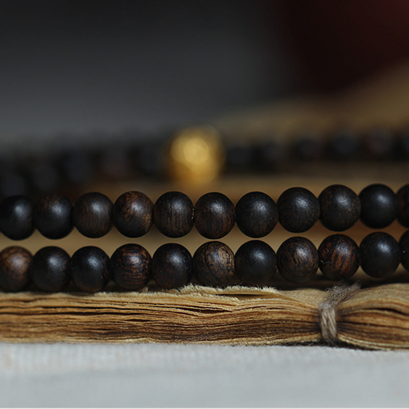 Balance Adlerholz Mala Armband | 5mm Meditationsperlen