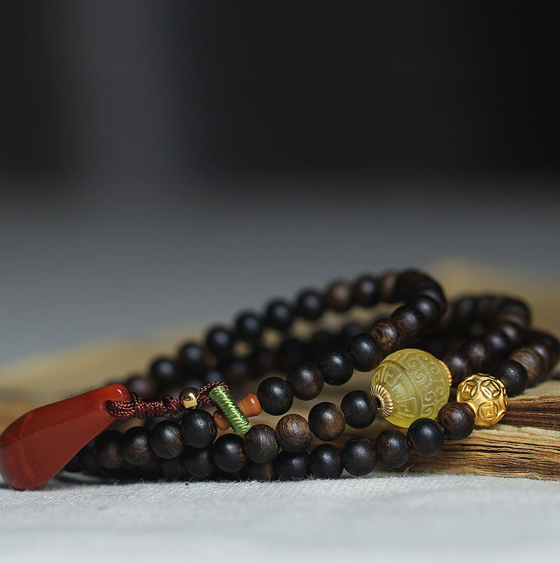 Balance Adlerholz Mala Armband | 5mm Meditationsperlen