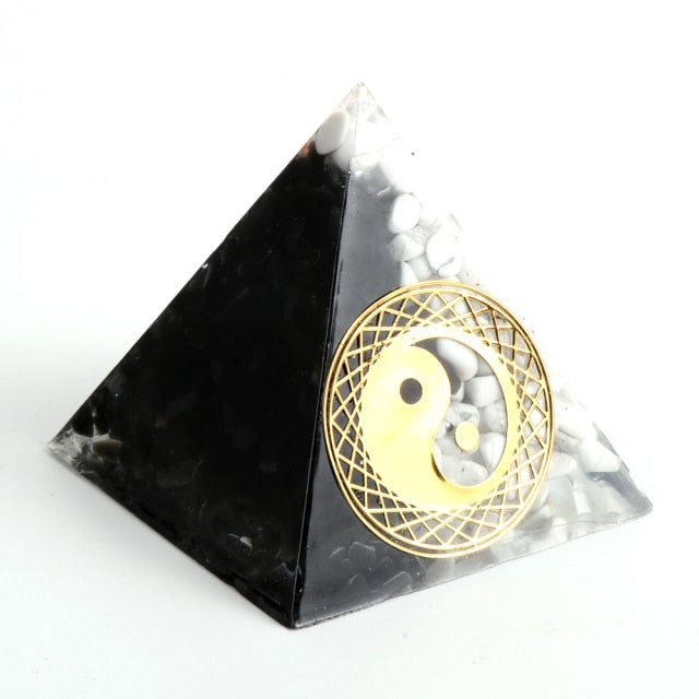 Ausgleichende Yin-Yang-Orgonit-Pyramide
