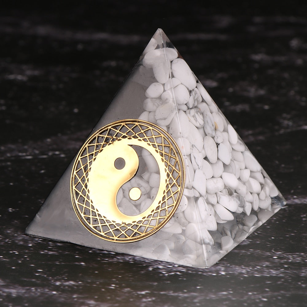 Ausgleichende Yin-Yang-Orgonit-Pyramide