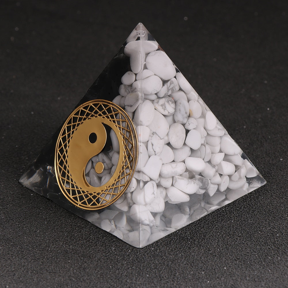 Ausgleichende Yin-Yang-Orgonit-Pyramide