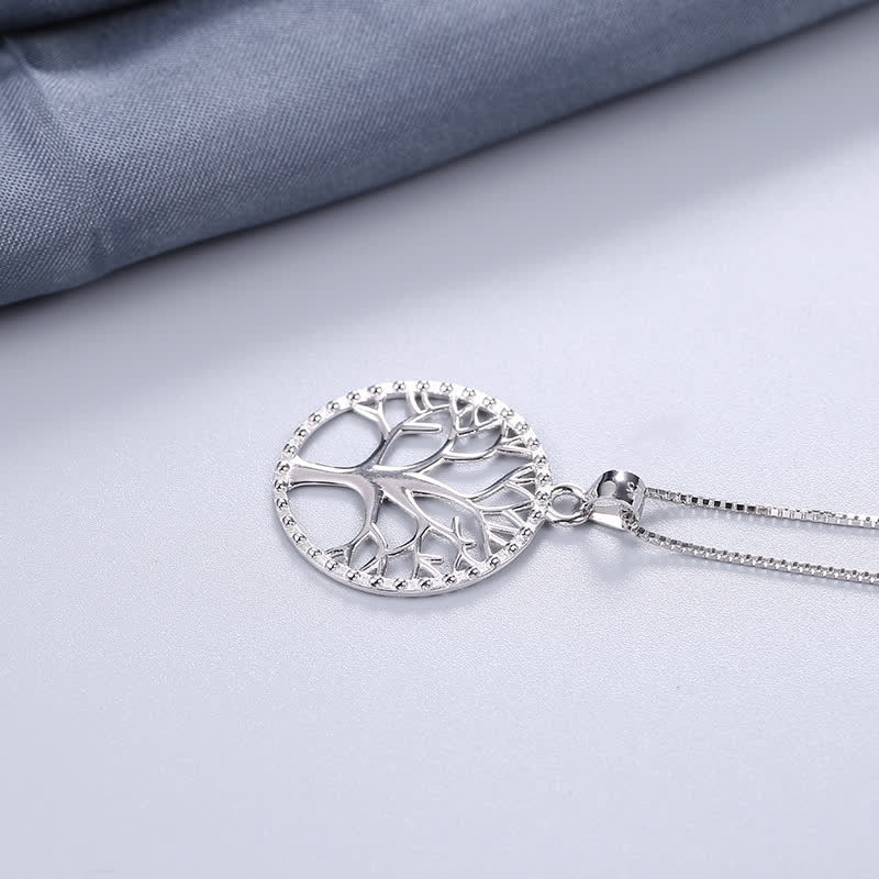 925 Sterling Silver Tree of Life Necklace for Protection & Calm