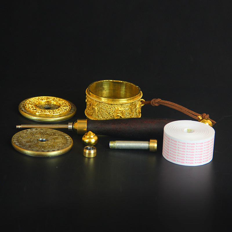 Copper Tibetan Prayer Wheel | Om Mani Padme Hum Symbol
