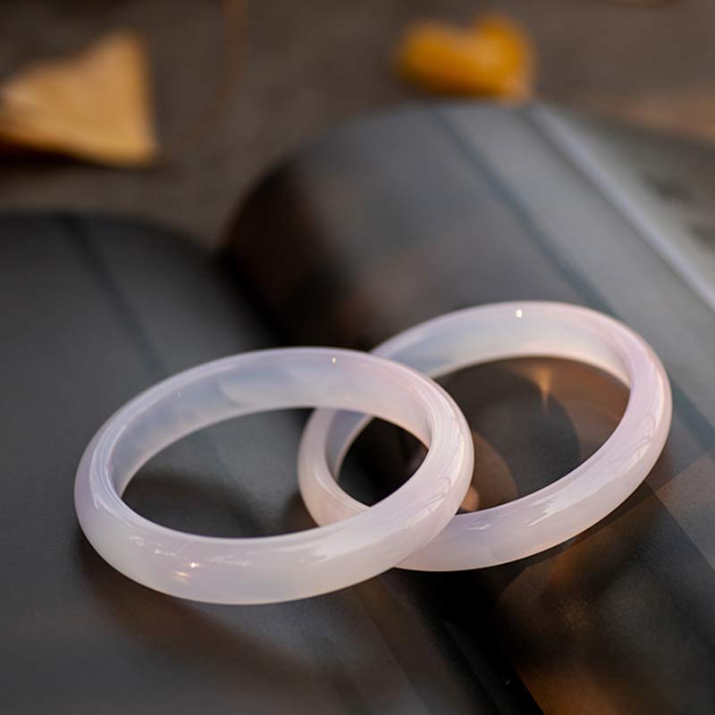 Chalcedon Harmonie Armband Positive Energie Armreif 54mm