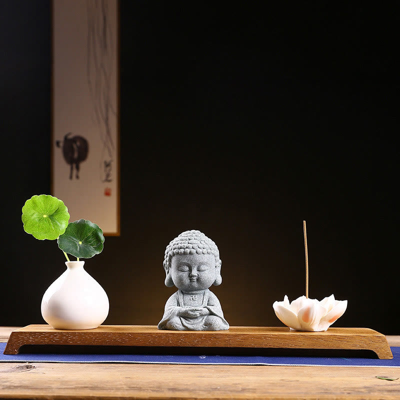 Sandstone Buddha Statue for Meditation and Serenity 6.7cm