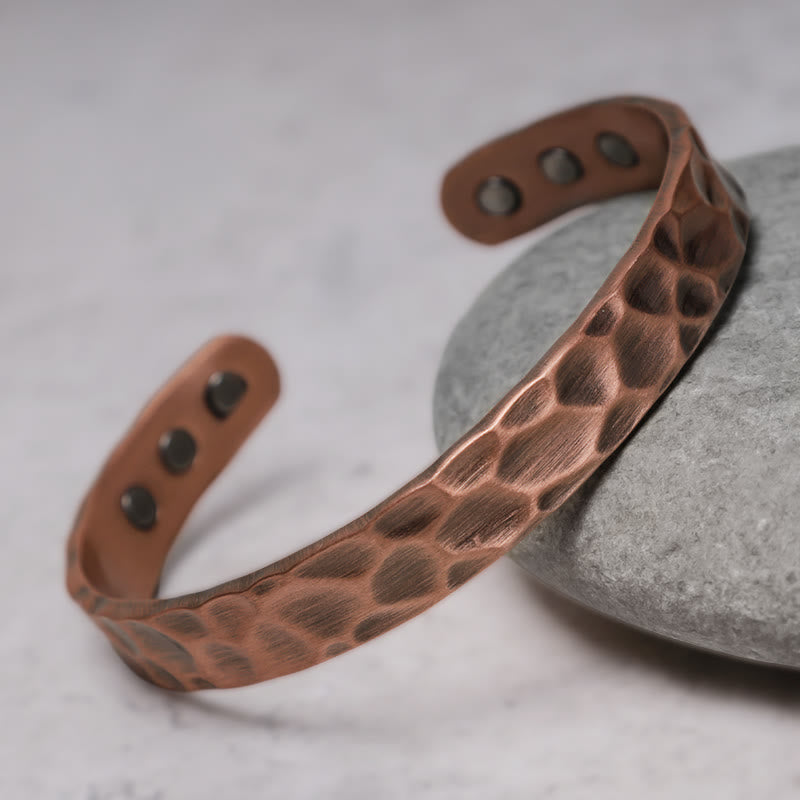 Rustic Copper Balance Magnetic Adjustable Spiritual Bracelet