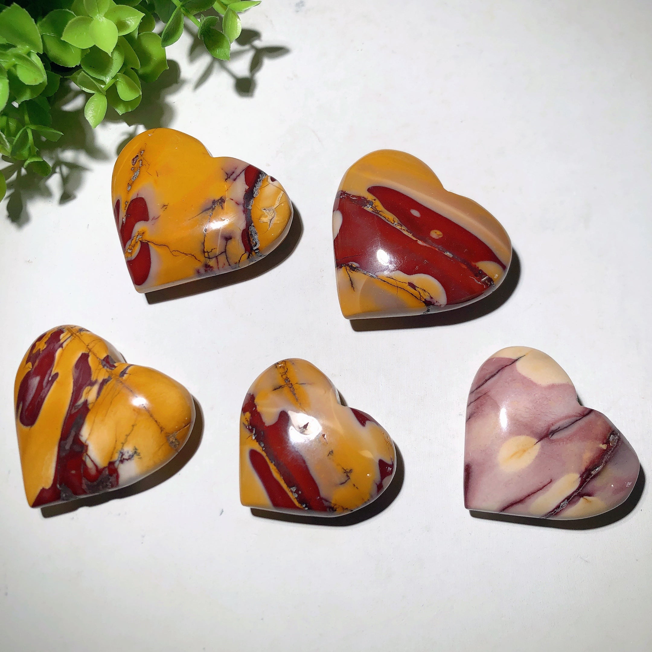 Beautiful Mookite Crystal Heart 1.5-3 Inch for Healing