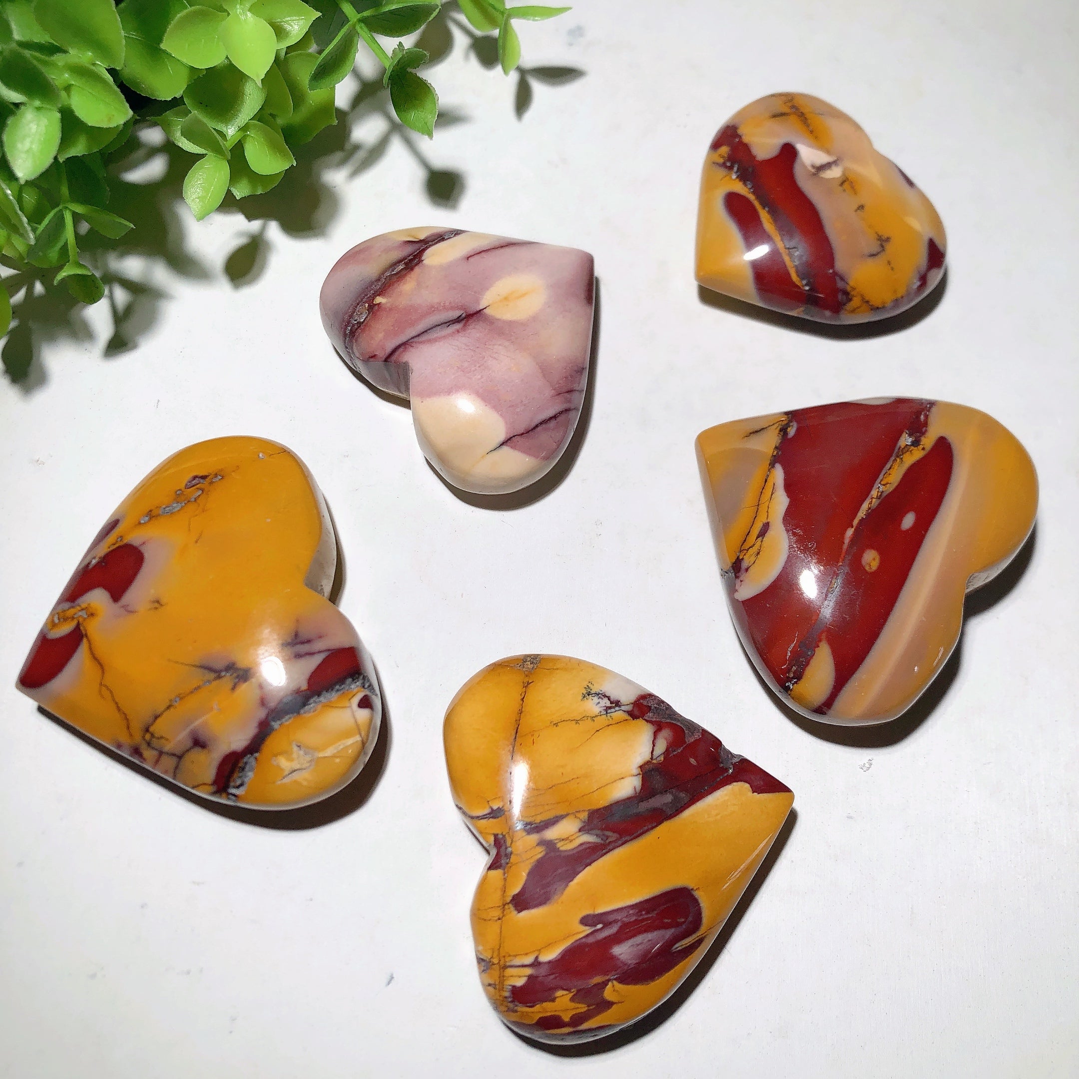 Beautiful Mookite Crystal Heart 1.5-3 Inch for Healing