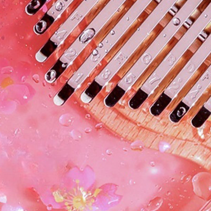 Kalimba-Daumenklavier mit 17 Tasten aus Buchenholz zur Meditation