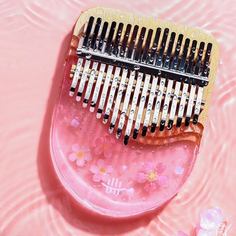 Kalimba-Daumenklavier mit 17 Tasten aus Buchenholz zur Meditation