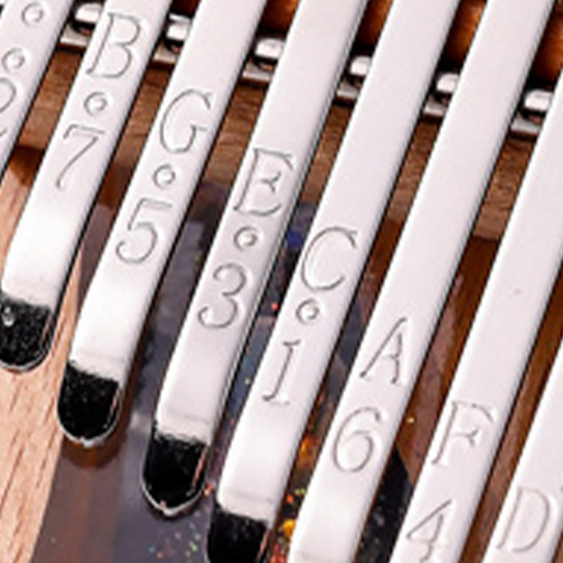 Kalimba-Daumenklavier mit 17 Tasten aus Buchenholz