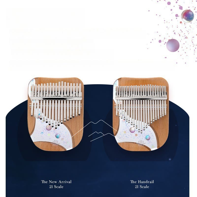 Kalimba-Daumenklavier mit 17 Tasten aus Buchenholz