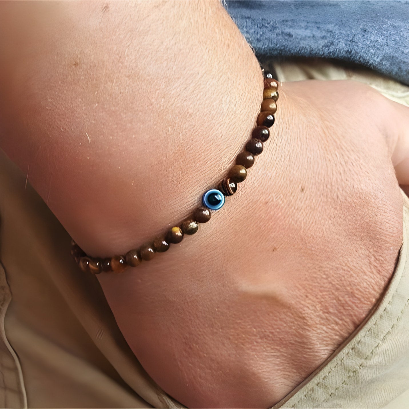 Schwarzes Onyx-Armband zum Schutz vor dem bösen Blick