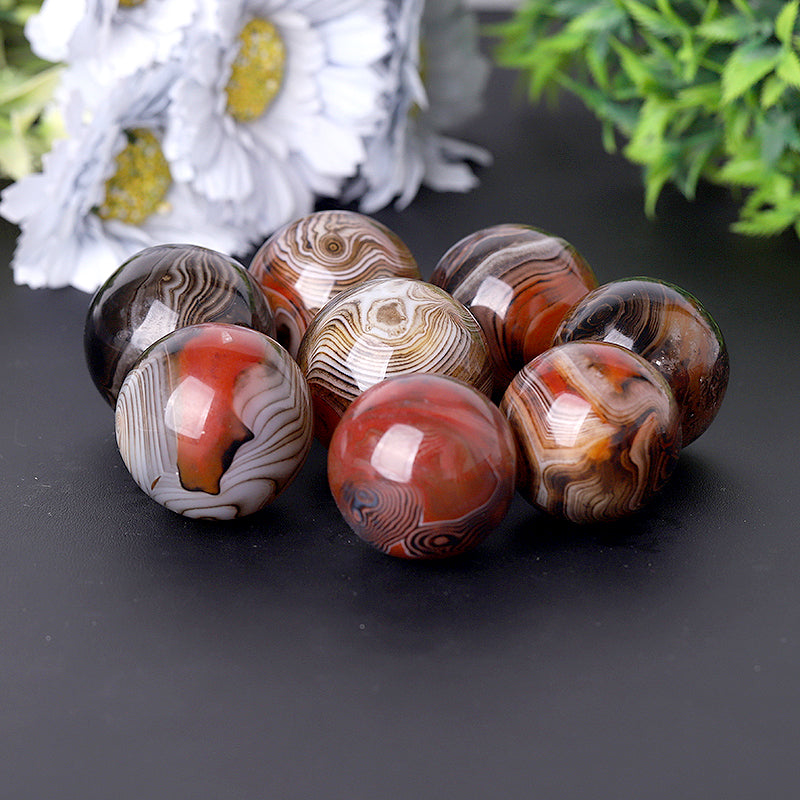 Black Sardonyx Sphere 1.0-1.5 inch Polished Crystal Orb