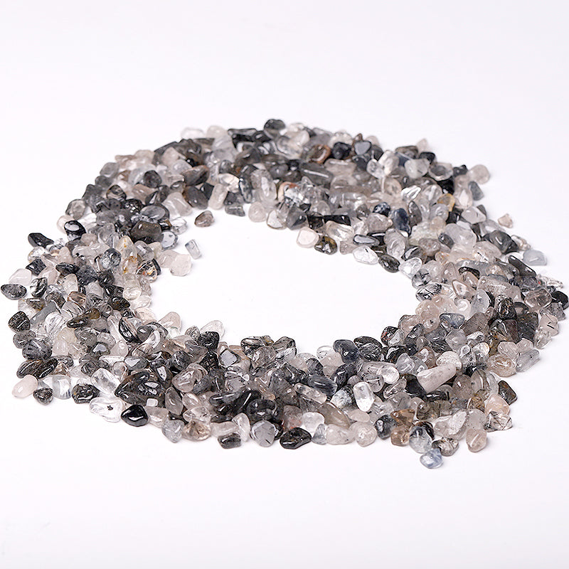 Black Tourmaline in Quartz Chips 5-9mm Crystal Specimen