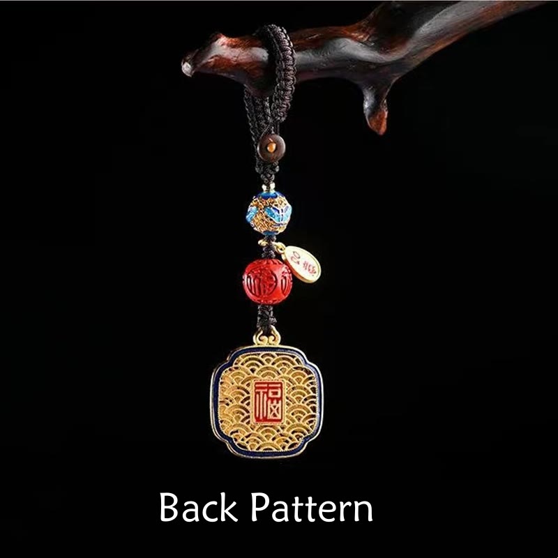 Segen Fu Charakter Ruyi Charm Schlüsselanhänger | Spiritueller Schmuck