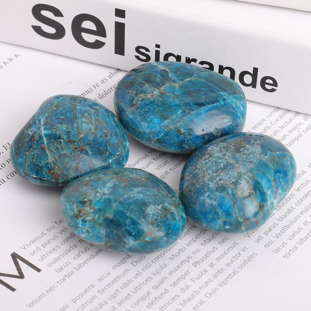 Blue Apatite Crystal Heart 1.5-2 Inch Healing Stone