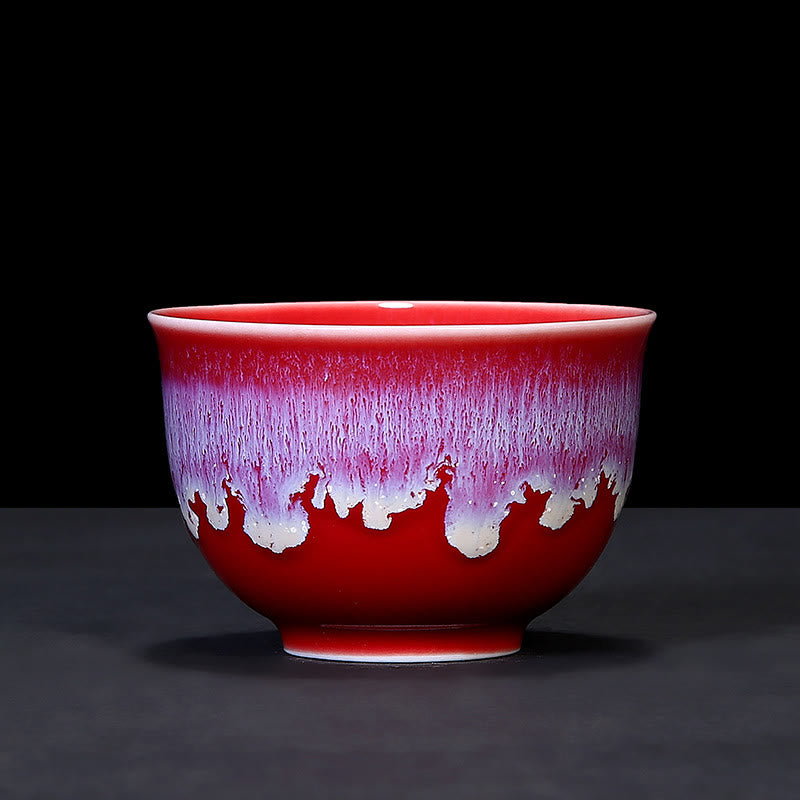 Blaue Jianzhan Keramik-Teetasse 160 ml Zen-Dekor