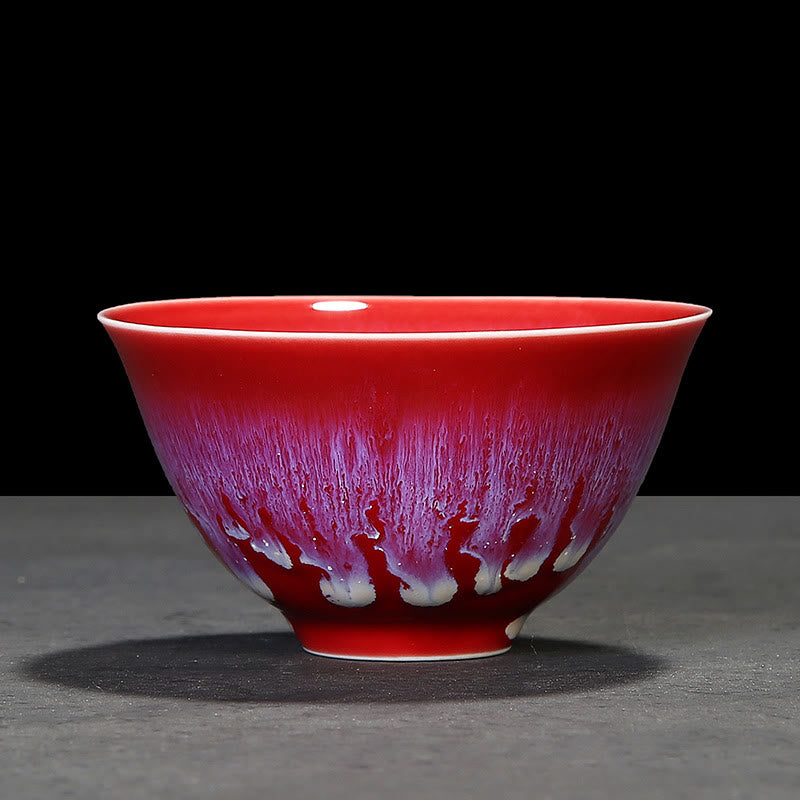 Blaue Jianzhan Keramik-Teetasse 160 ml Zen-Dekor