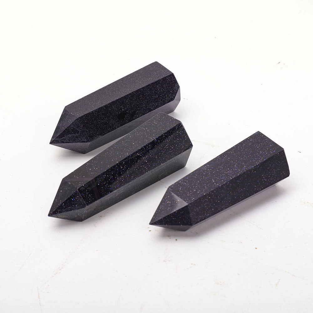Blue Sandstone Crystal Points 2-3 Inch Healing Set