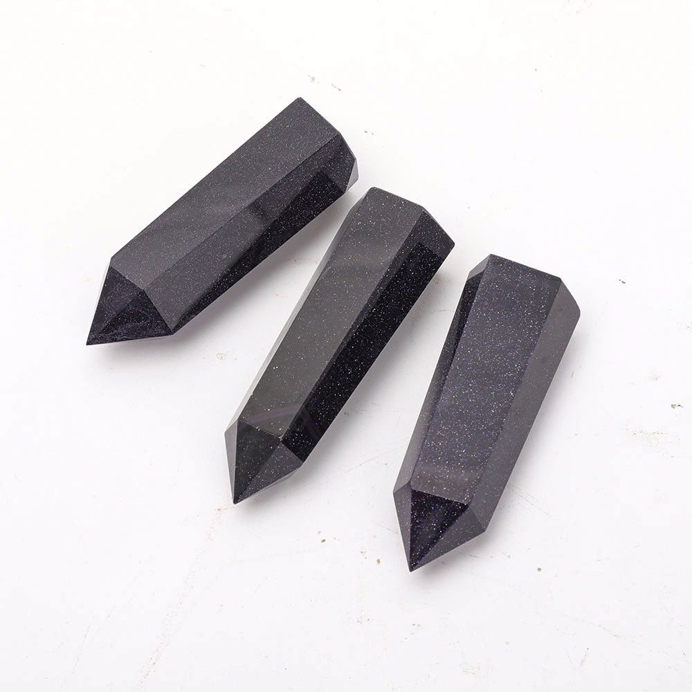 Blue Sandstone Crystal Points 2-3 Inch Healing Set