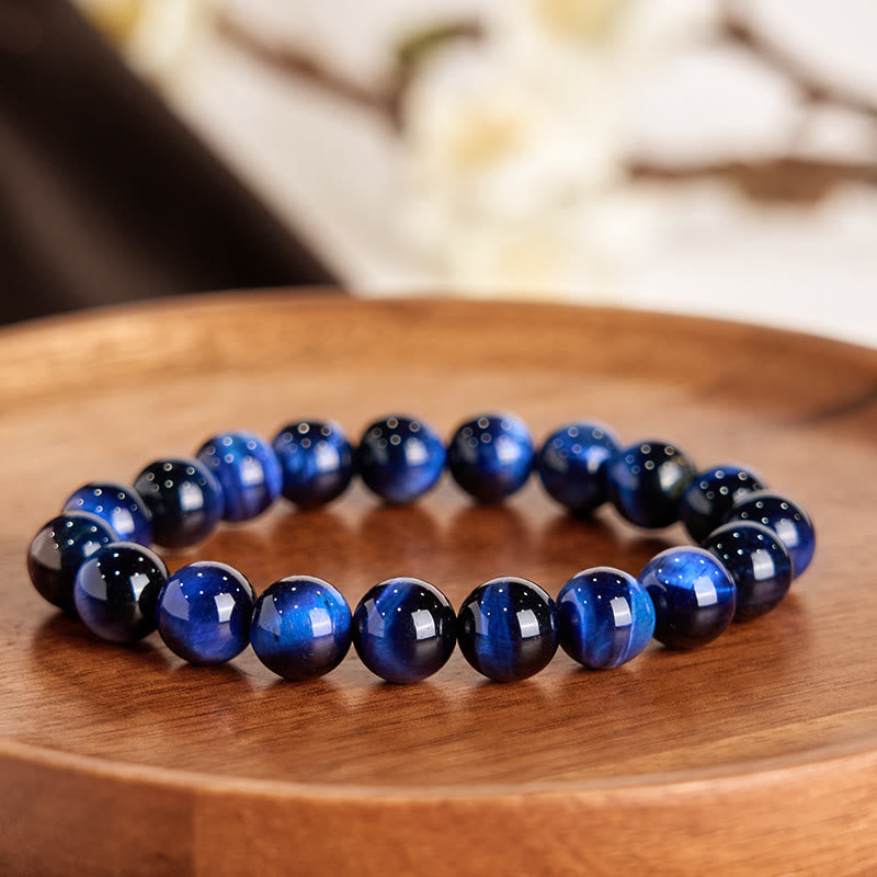 Armband mit blauem Tigerauge-Balancestein