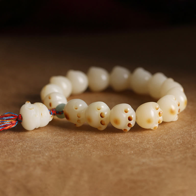 Bodhi Seed Cat Paw Lucky Cat Spirituelles Armband