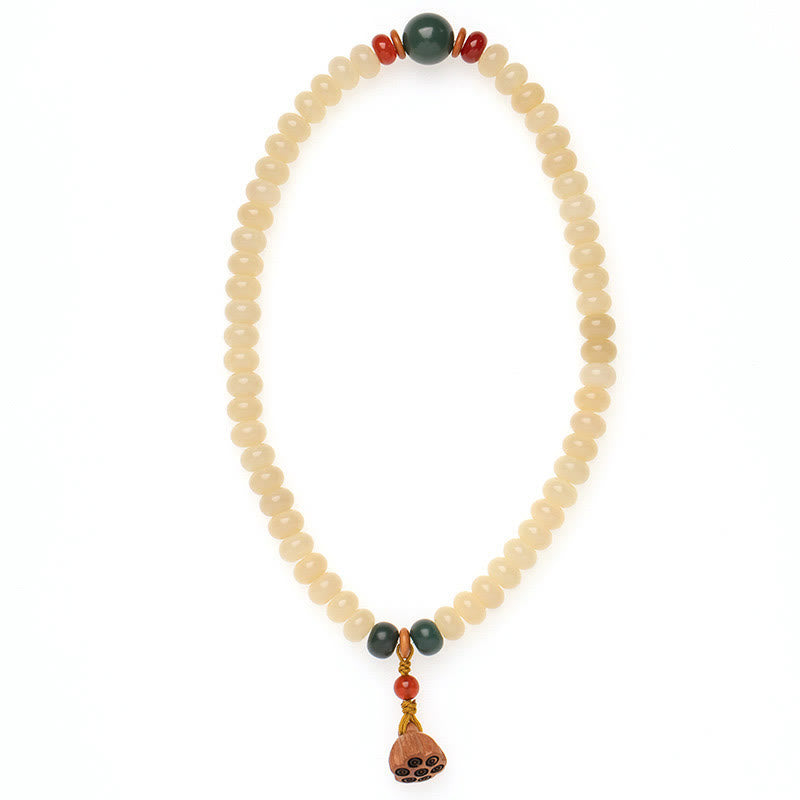 Bodhi Seed Lotus Armband Doppelt gewickelt für Frieden und Weisheit