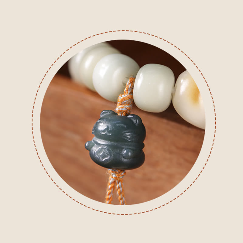 Bodhi Seed Glückskatze Friedensarmband für spirituelle Harmonie
