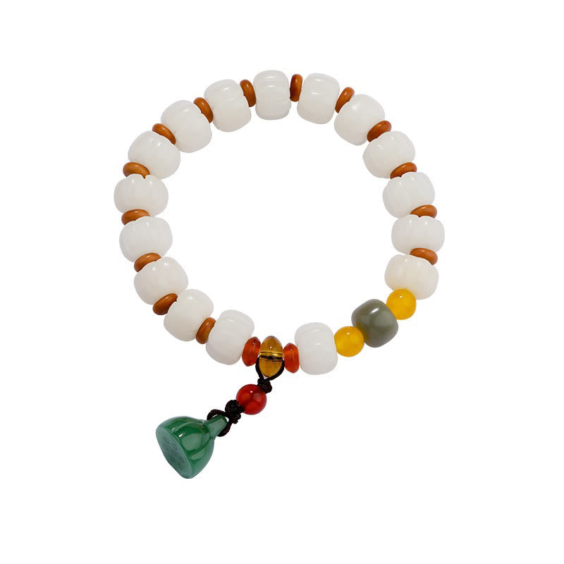 Bodhi Seed Roter Achat Lotus Harmonie Armband