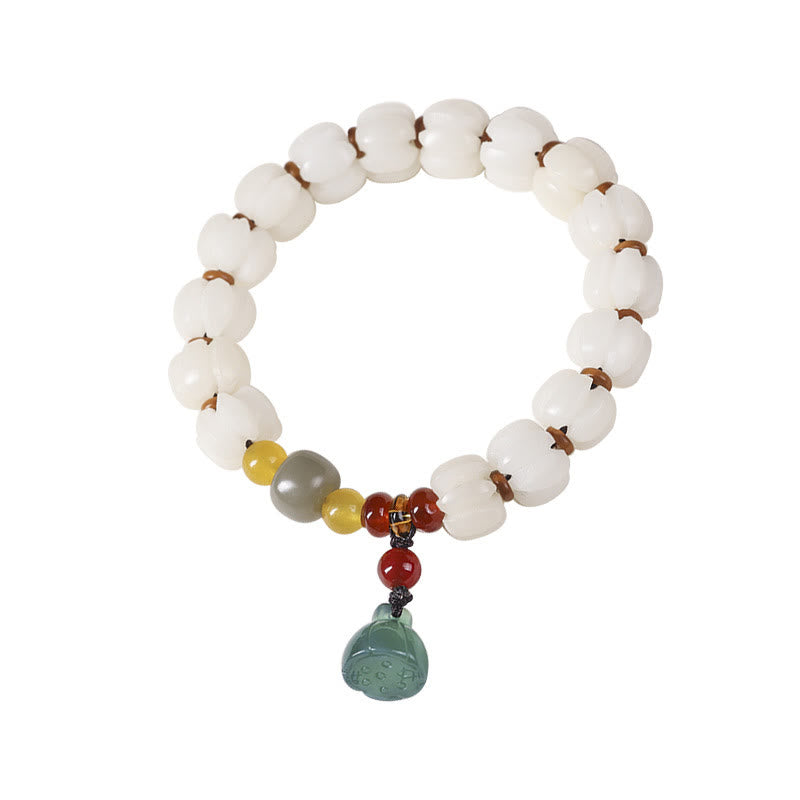 Bodhi Seed Roter Achat Lotus Harmonie Armband