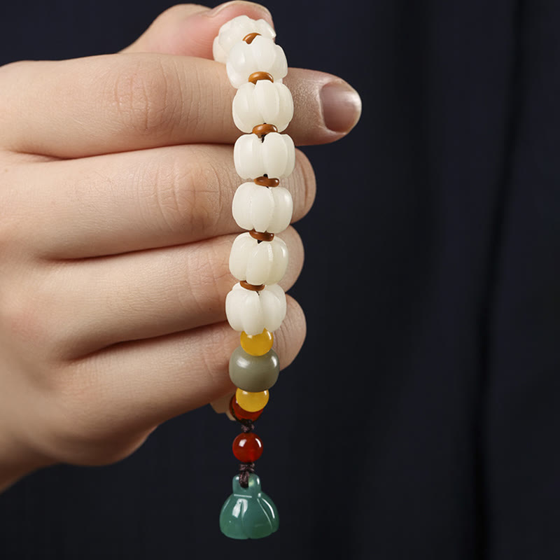Bodhi Seed Roter Achat Lotus Harmonie Armband