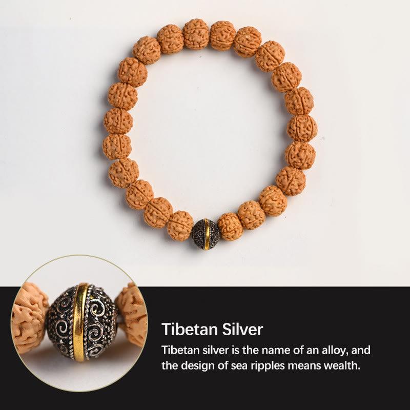 Spirituelles Armband mit Bodhi-Samen | Erleuchtung &amp; Reichtum