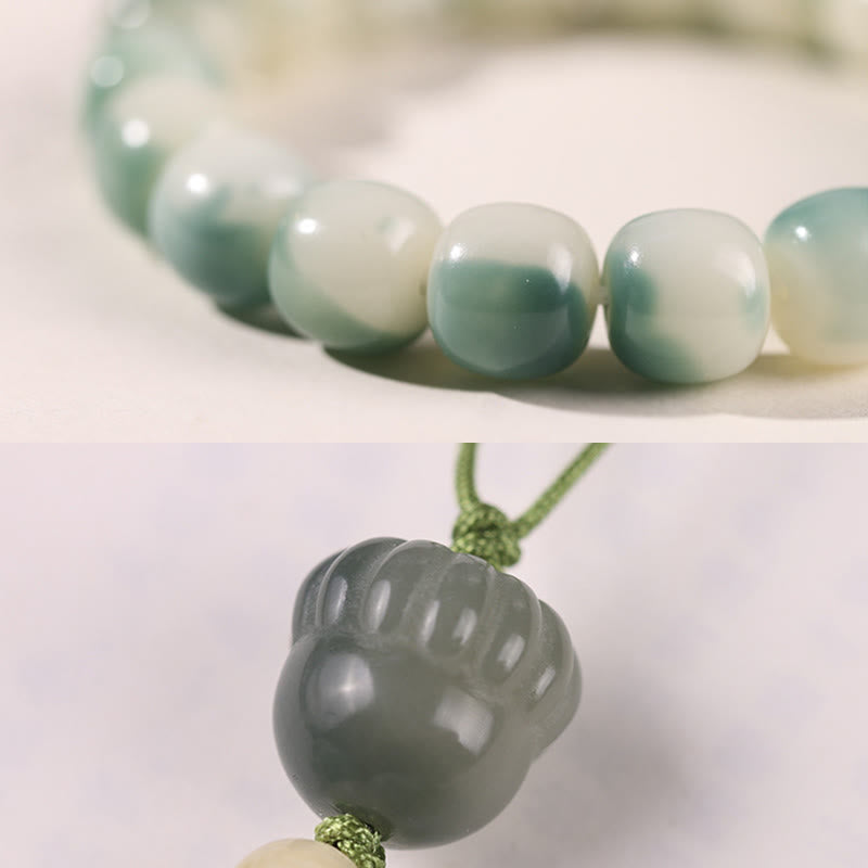 Spirituelles Bodhi-Samen-Armband mit Schutz durch einen neunschwänzigen Fuchs