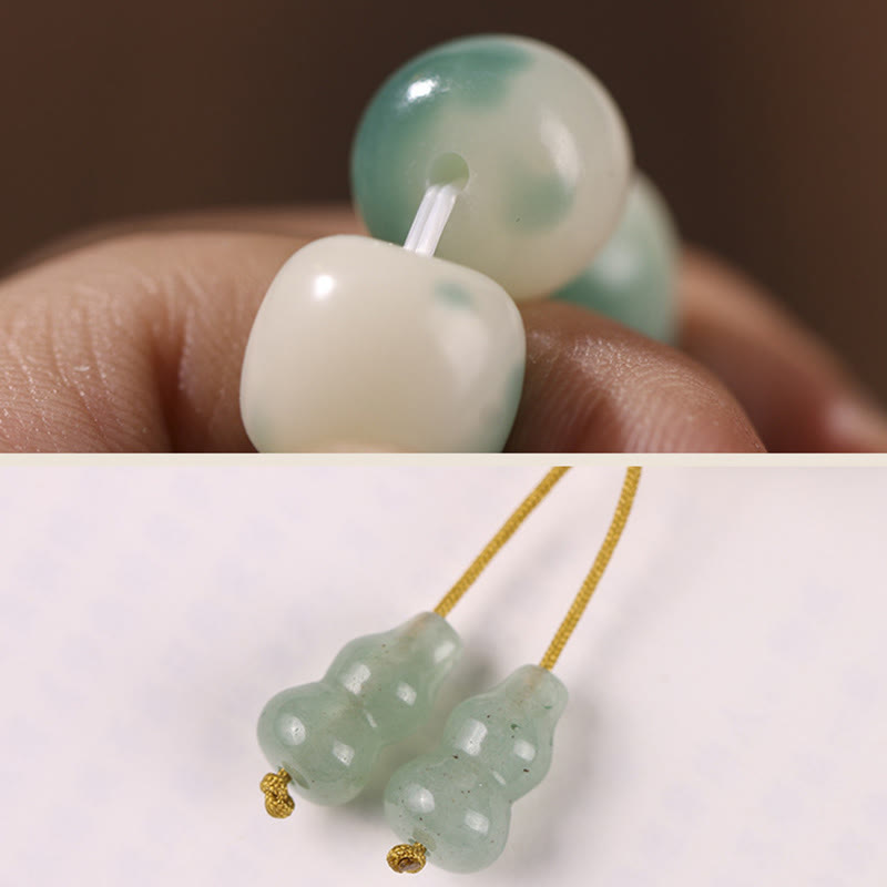 Spirituelles Bodhi-Samen-Armband mit Schutz durch einen neunschwänzigen Fuchs