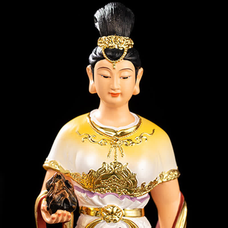 Bodhisattva Nuwa Buddha-Statue aus Kunstharz für den Schutz des Hauses