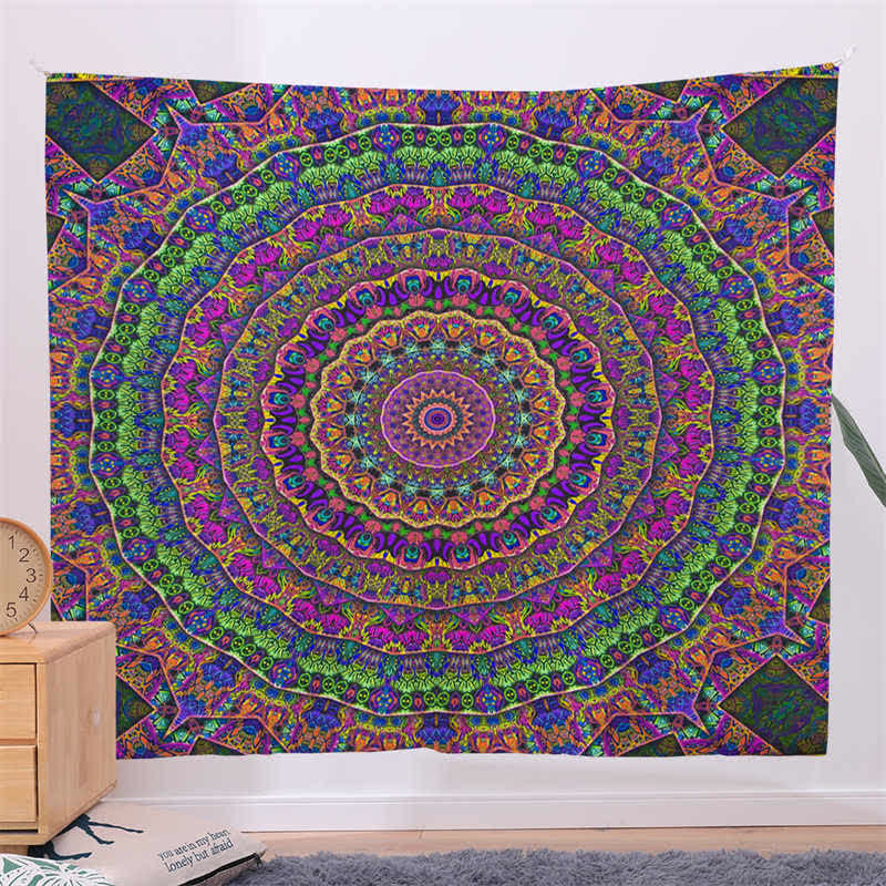 Böhmischer Mandala-Wandteppich für Kreativität und Konzentration