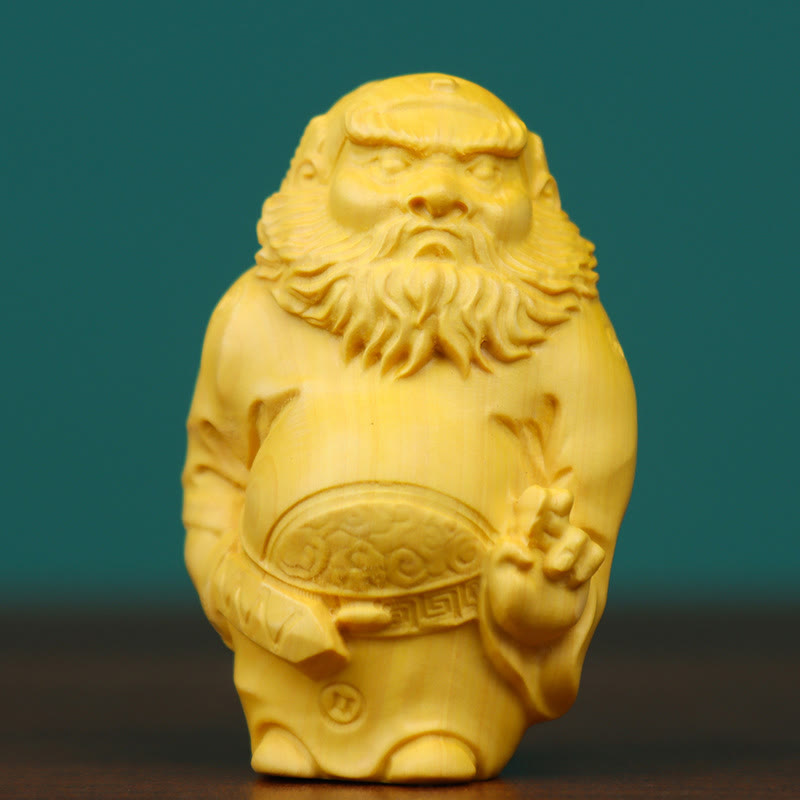 Spirituelle Schreibtischstatuen-Kollektion aus Buchsbaum und Thuja Sutchuenensis