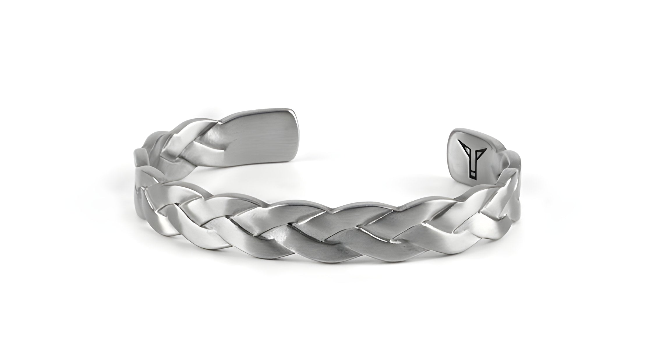 Geflochtenes Lederarmband mit Tigerauge-Anhänger