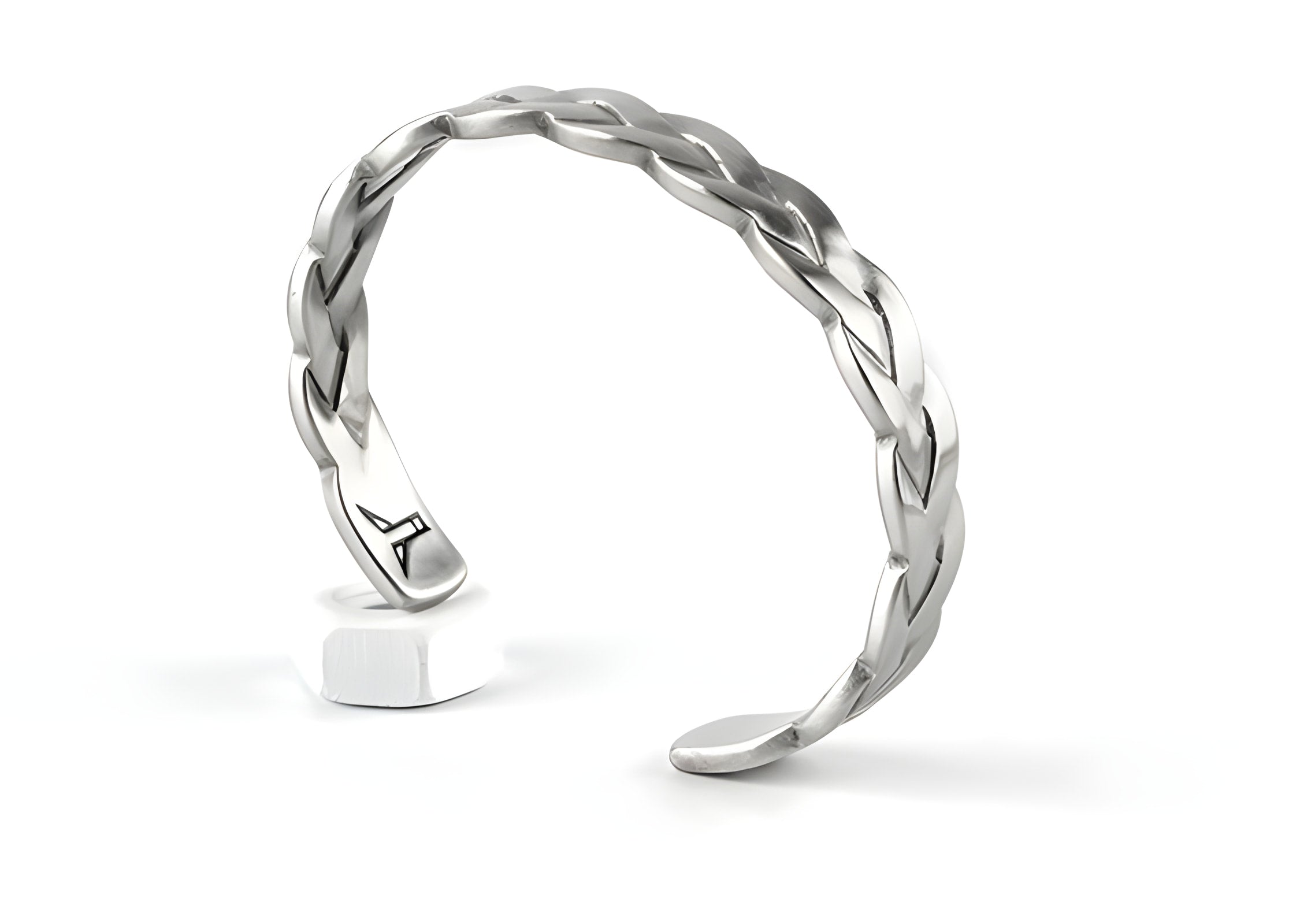 Geflochtenes Lederarmband mit Tigerauge-Anhänger