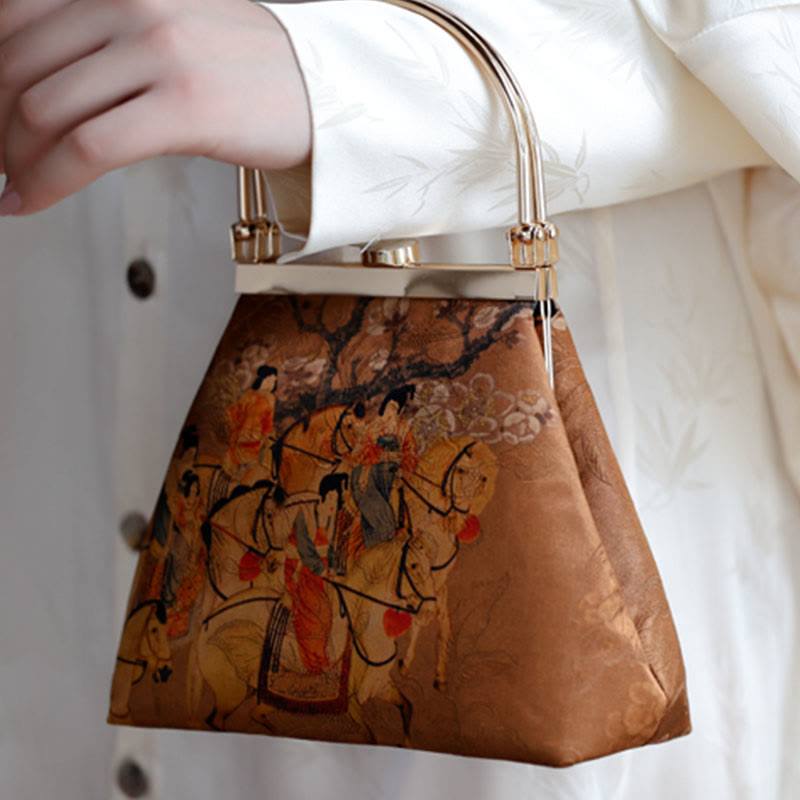 Braune Yogamatten-Tragetasche mit Metallgriff | Heilende Klänge