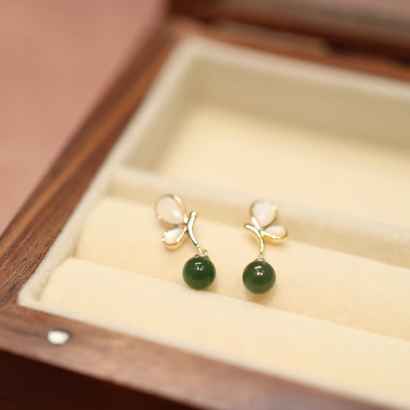 Schmetterling Tridacna &amp; Cyan Jade Calm Schmuckset