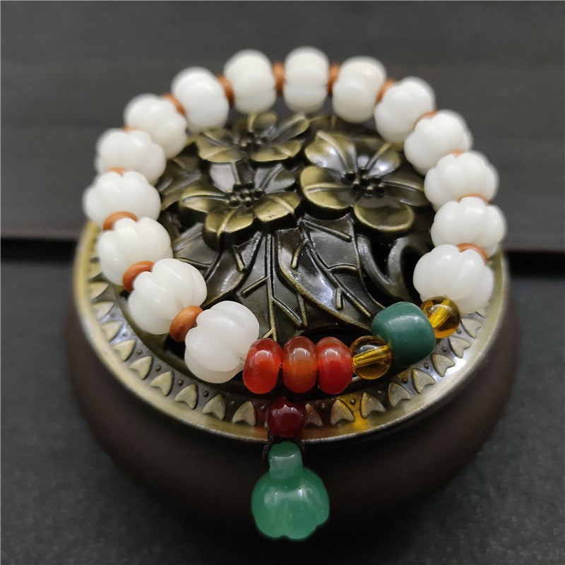 Bodhi Seed Agate Harmony Bracelet for Spiritual Wisdom