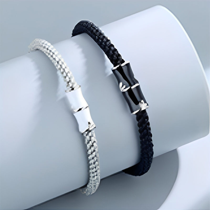 Copper Bamboo Couple Rope Bracelet for Spiritual Healing
