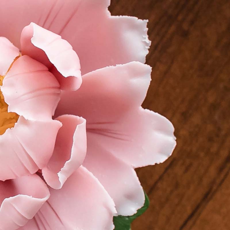 Tibetischer Lotus-Segen-Räucherstäbchenhalter aus Keramik