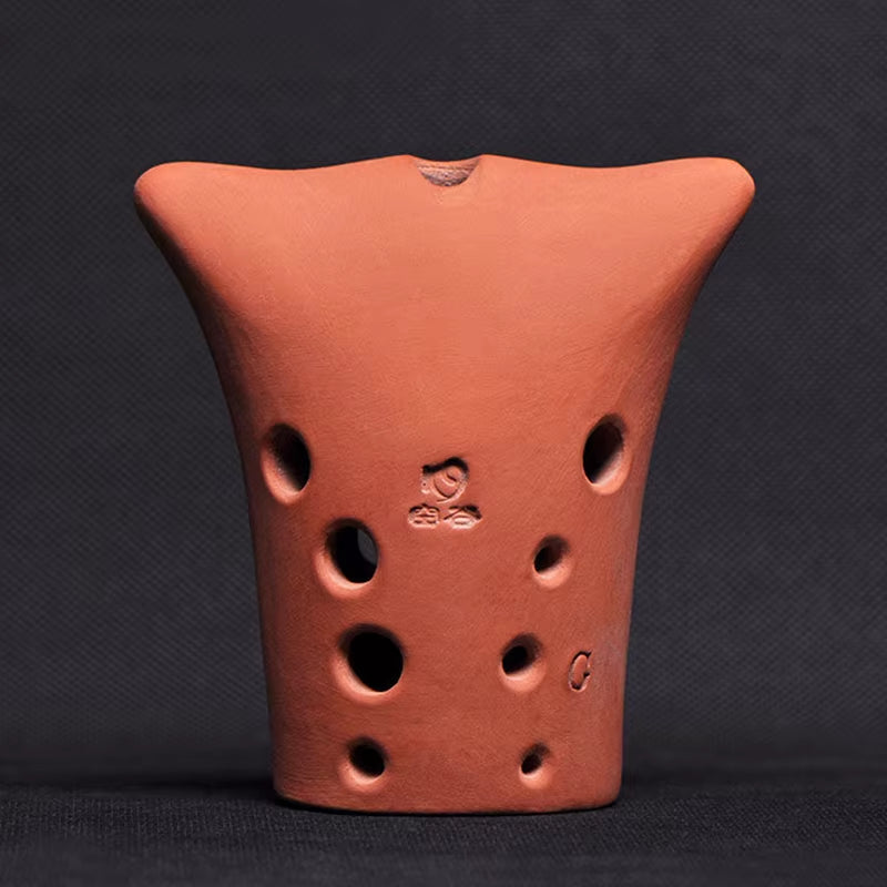 10 Holes Pottery Xun C D F G Tone Retro Handmade Bull Head Ocarina Flute Beginner Xun Traditional Ocarinas Music Instrument Gift