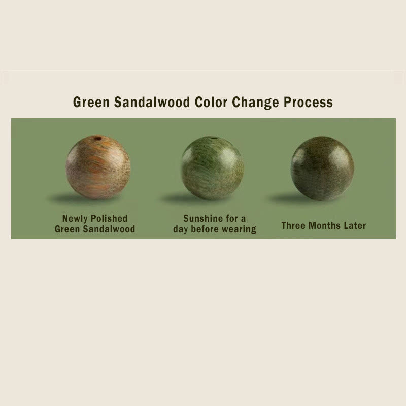 Green Sandalwood Bodhi Seed Soothing Spiritual Bracelet