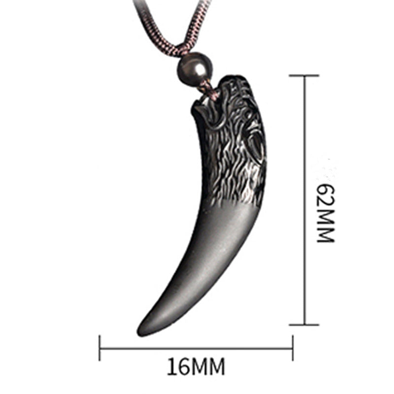 Multi Obsidian Strength Necklace Pendant